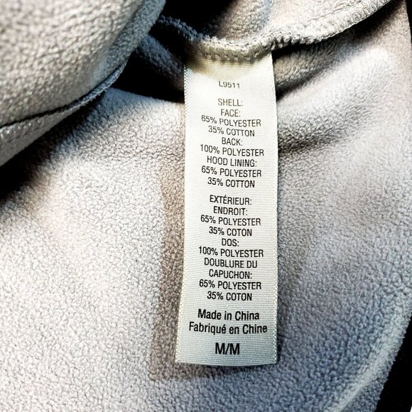 Champion Jacket Womens Medium Gray Black Trim Victory Fleece Athletic Casual - Picture 8 of 10
